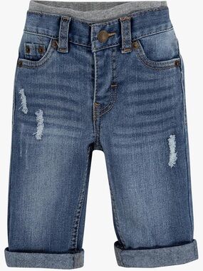 Levi's Baby Boys' Straight Fit Distressed Pull On Jeans 6M